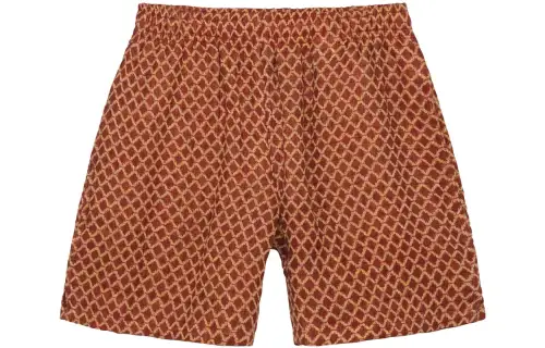 Stussy X OUR LEGACY OUR LEGACY Casual Shorts Unisex Red Brown Moderate