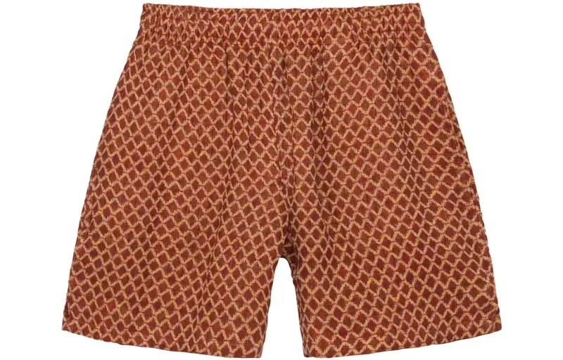Stussy X OUR LEGACY OUR LEGACY Casual Shorts Unisex Red Brown Moderate