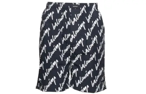 Balenciaga Casual Shorts Men's Marine Blue Moderate