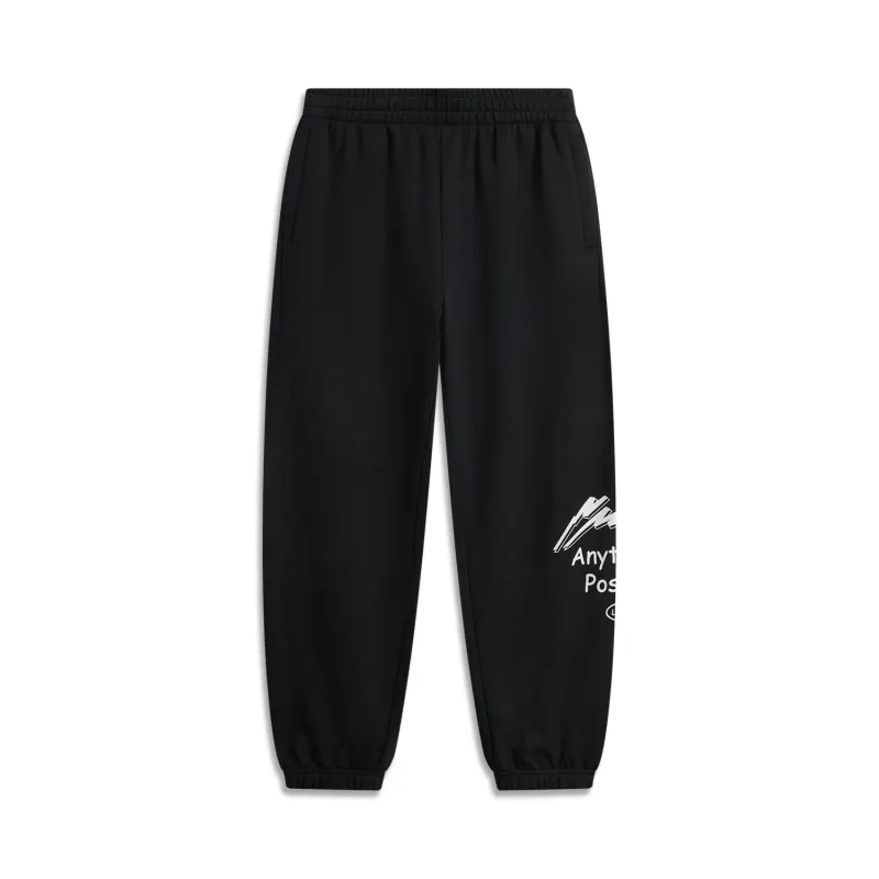 Li Ning Sports Fashion Collection Casual Pants Men's Black