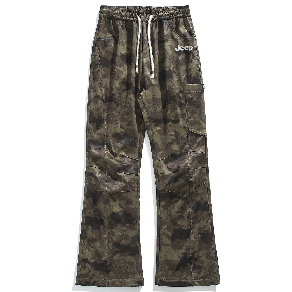 Jeep Keep warm camouflage jeep, comfortable universal trousers for men and women, oversize, with your logo imprint