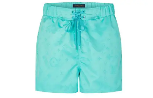 LOUIS VUITTON New Quarterly Products Of LV Casual Shorts Men's Green Moderate