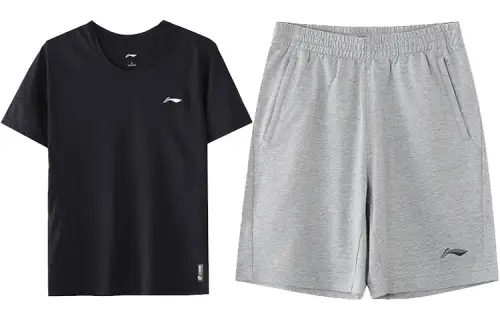 Li Ning Casual Sportswear Men's Crew Neck Moderate