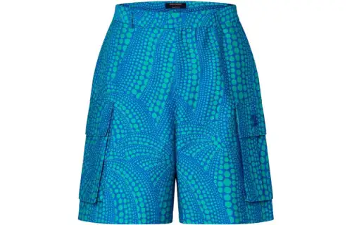 LOUIS VUITTON x Yayoi Kusama SS23 Cargo Shorts Men's Blue