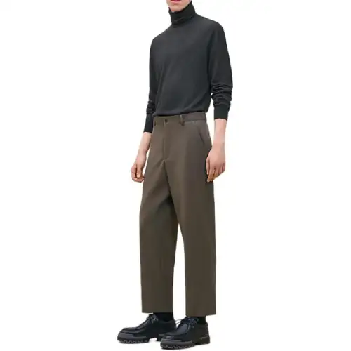 HERMES FW24 Casual Pants Men's Brown