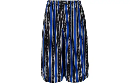Balenciaga Casual Shorts Men's Blue Moderate