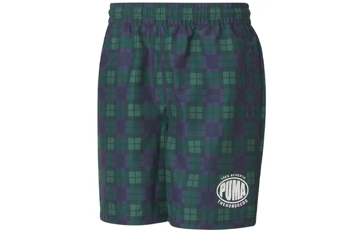 PUMA X The Hundreds Casual Shorts Men's Green Moderate