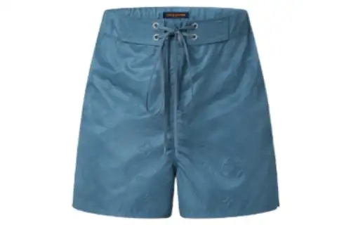 LOUIS VUITTON New Quarterly Products Of LV Casual Shorts Men's Blue Moderate