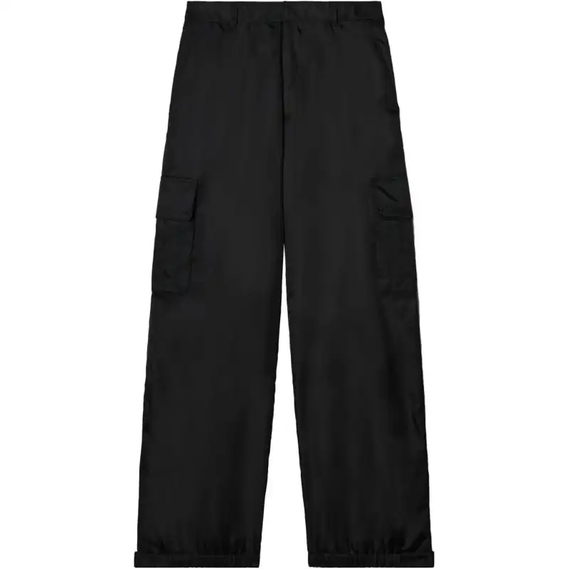 OFF WHITE Mid Rise Straight Leg Trousers