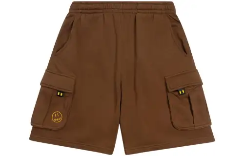 Drew house Smiley Collection Casual Shorts Unisex Brown Moderate
