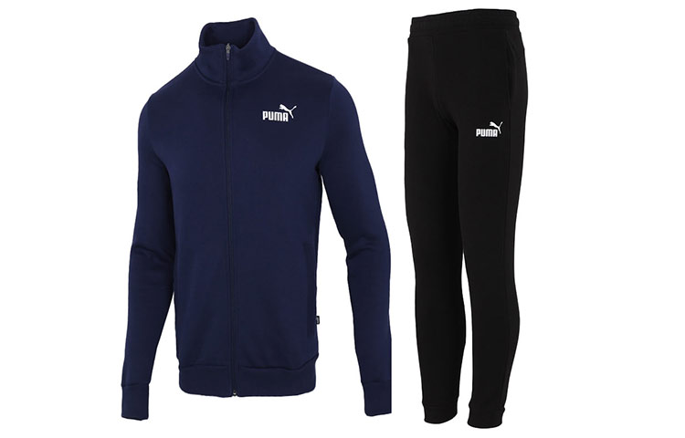 PUMA Clean Sweat Suit Casual Sportswear Men’s Stand Collar Moderate
