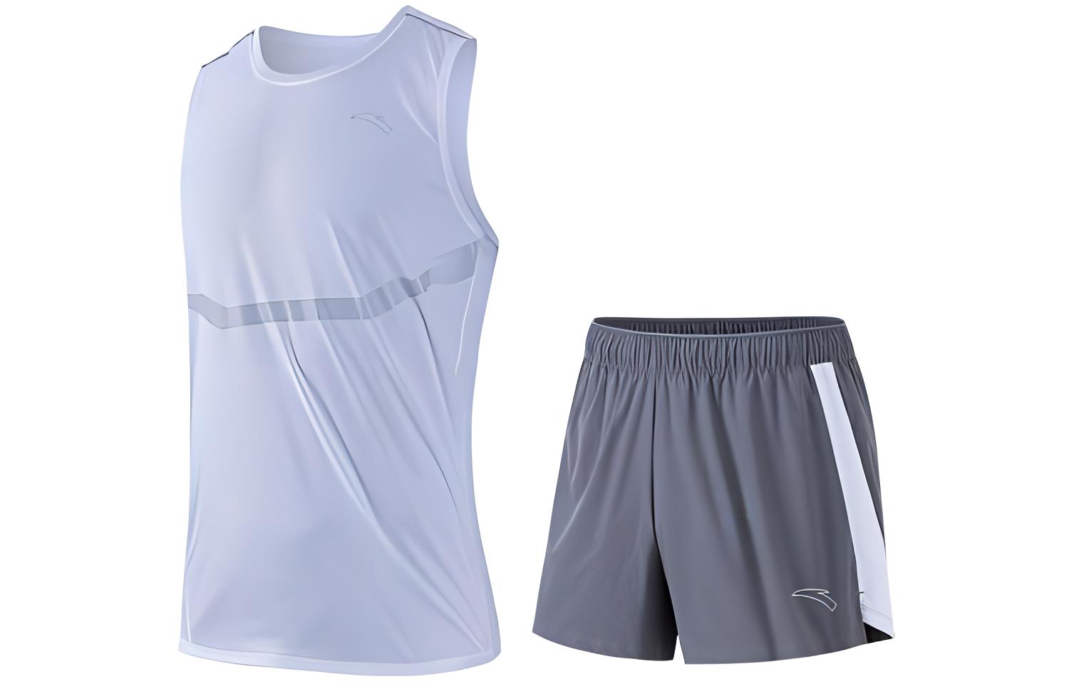 Anta Running Collection Running Clothing Sets Men’s White+Gray