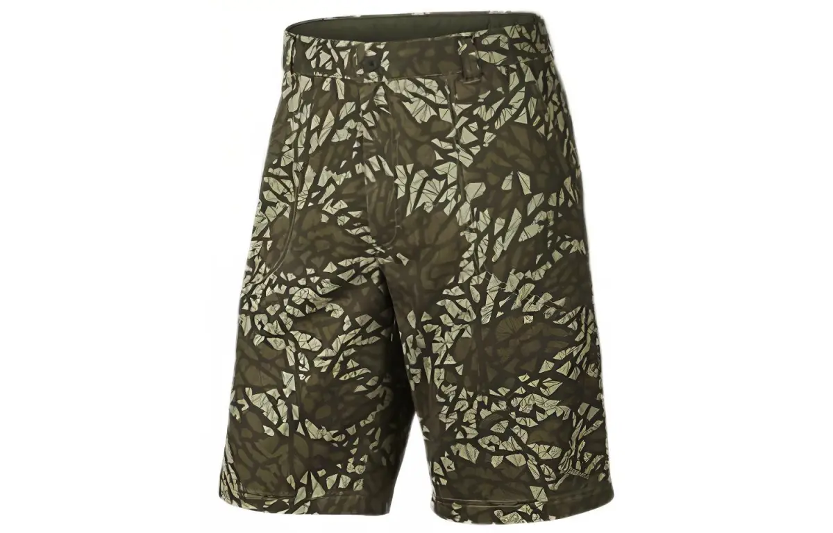 Jordan Cargo Shorts Men's Camouflage Moderate Straight Fit Pants
