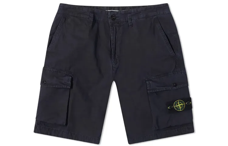 STONE ISLAND SS21 Cargo Shorts Men's Navy Blue