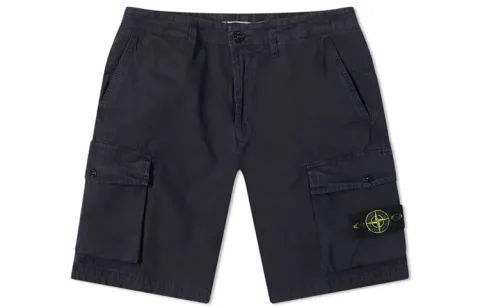 STONE ISLAND SS21 Cargo Shorts Men's Navy Blue