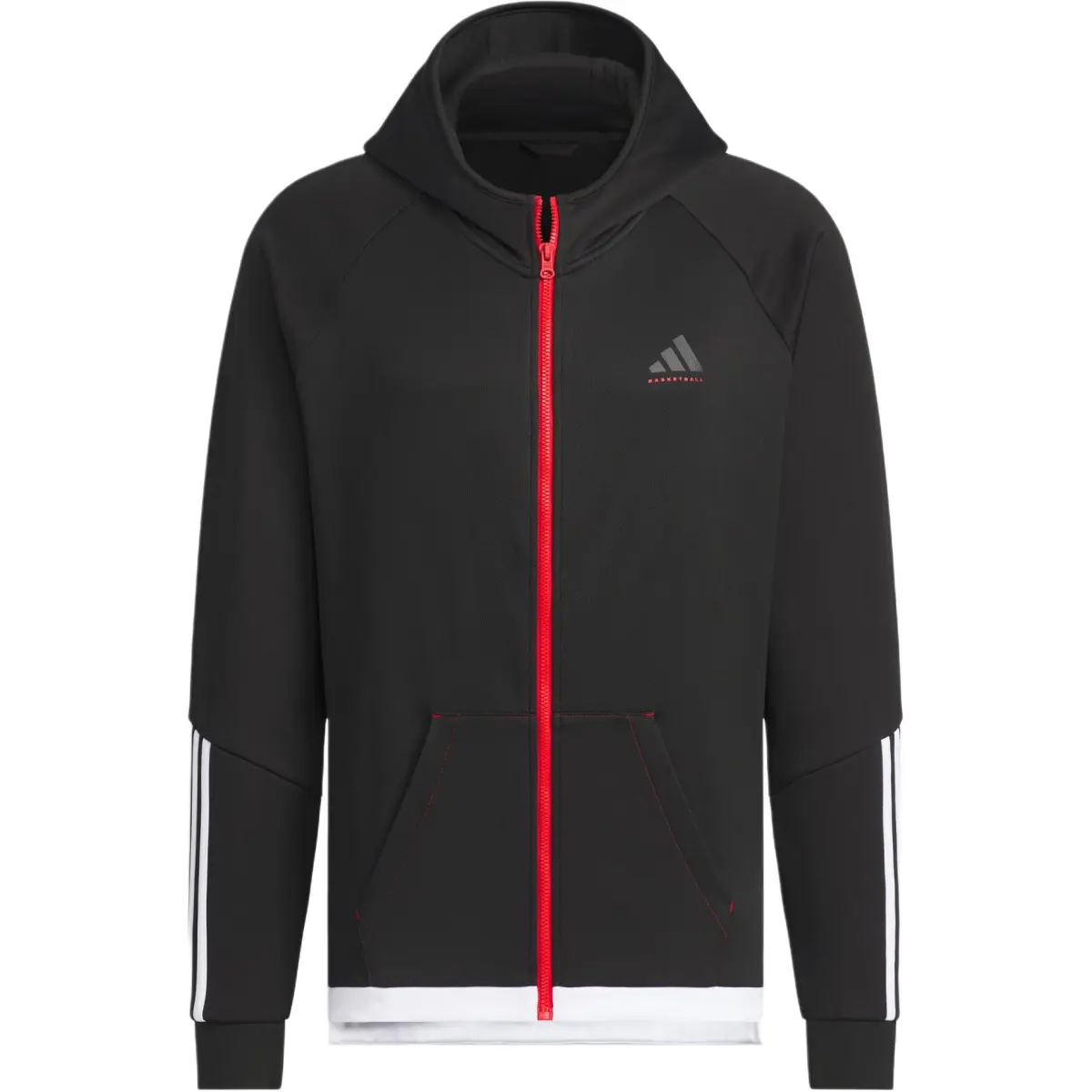 Adidas Hooded Jackets & Coats Men's Black