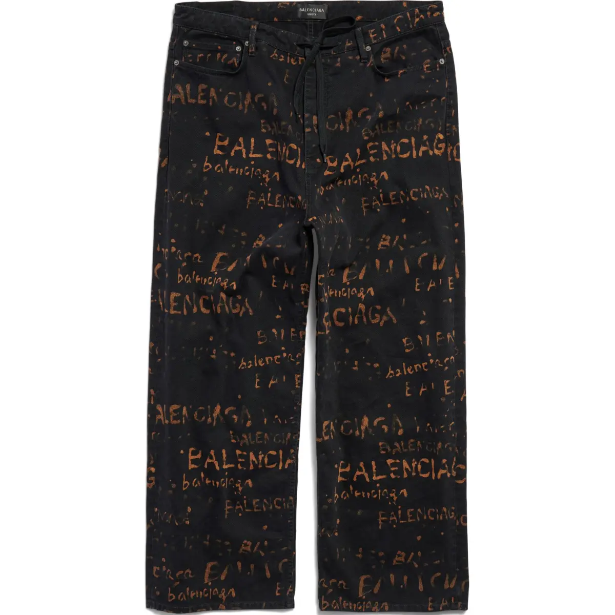 Balenciaga Jeans Loose Fit Unisex Black