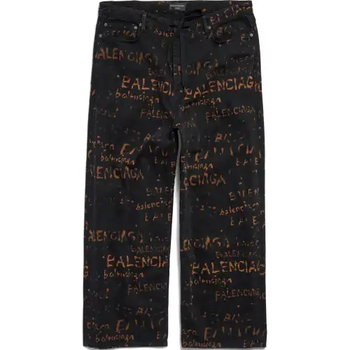 Balenciaga Jeans Loose Fit Unisex Black