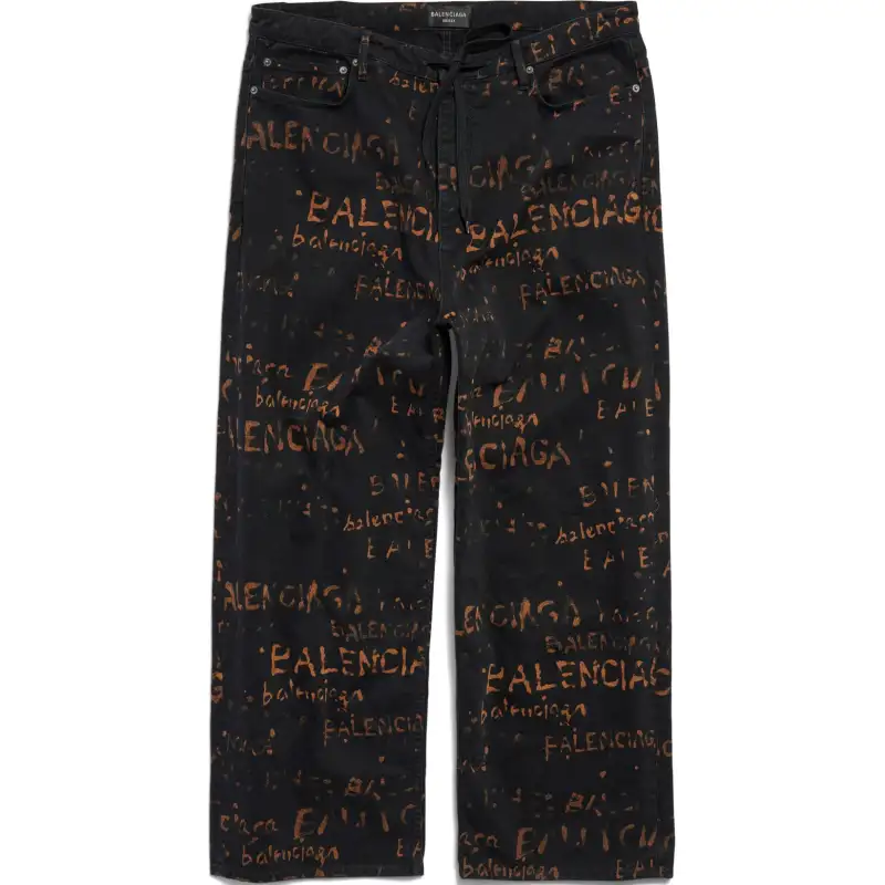 Balenciaga Jeans Loose Fit Unisex Black