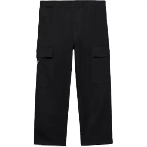 Prada triangle-logo trousers