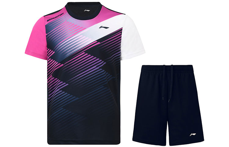 Li Ning Badminton Collection Casual Sportswear Men’s Crew Neck Moderate