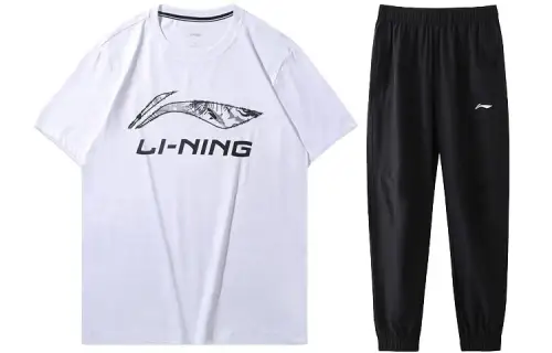Li Ning Casual Sportswear Men's Crew Neck Moderate