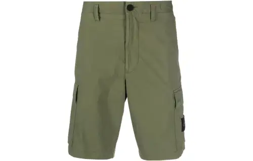 STONE ISLAND Cargo Shorts Men's Green