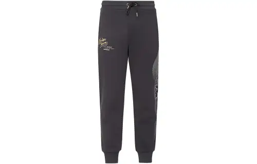 EVISU Casual Pants Men's Dark Gray Moderate Cuffed Pants