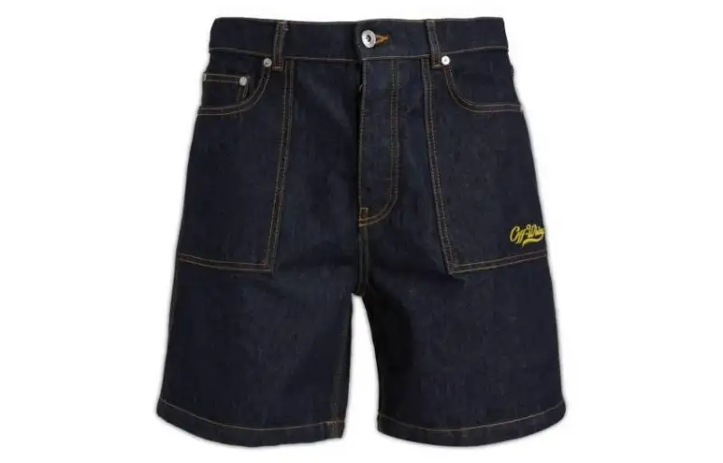 OFF-WHITE utility denim shorts