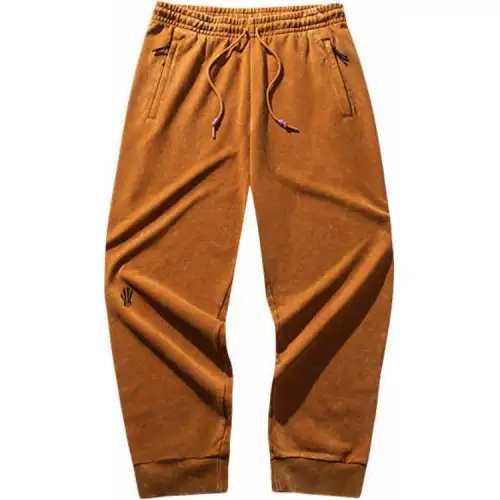 Anta Basketball Collection Knitted Sweatpants Men's Luxury Brown