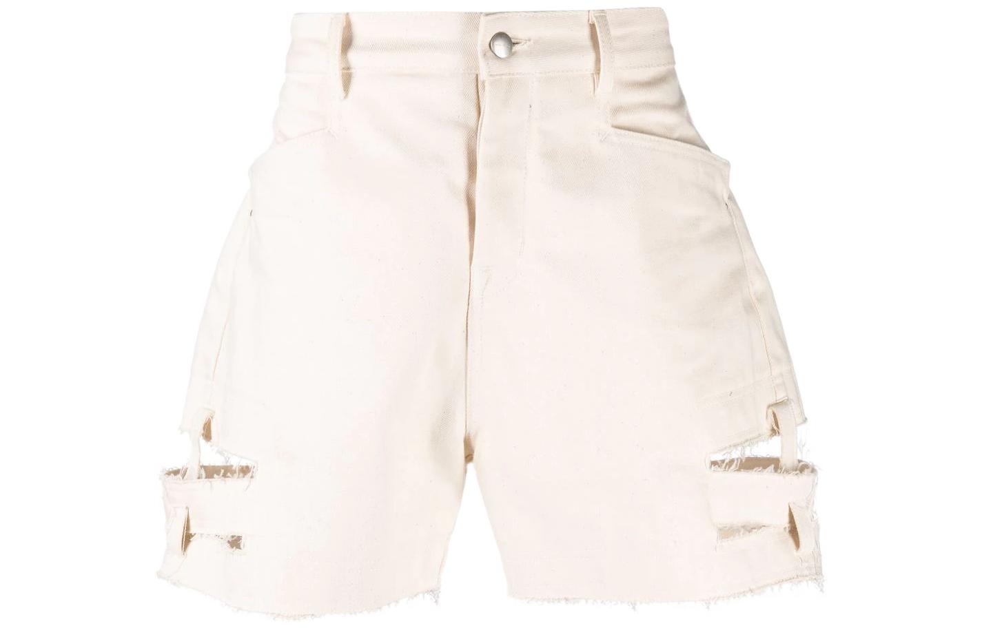 Rick Owens distressed cut-off shorts