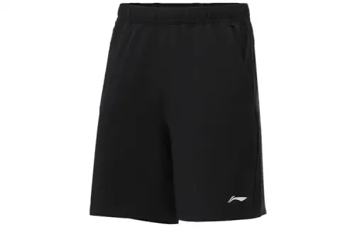 Li Ning Fitness Series Casual Shorts Men's Black Moderate