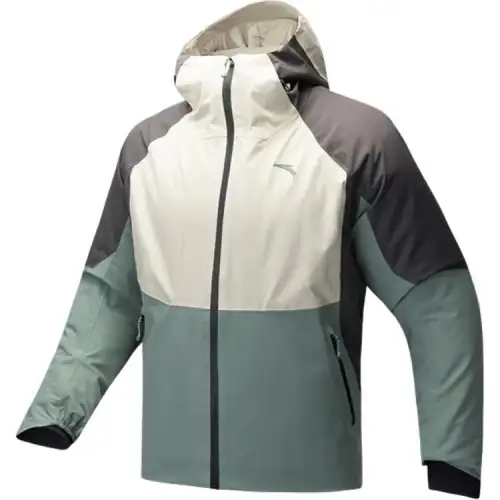 Anta x ZHONGGUOGUOJIADILI,LIANMINGKUAN Outdoor Collection Puffer Jacket Men's Azure Green/Castle Gray