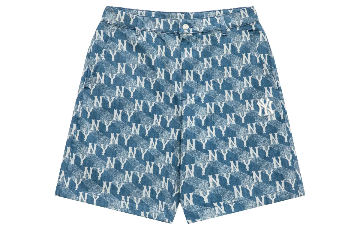 MLB Denim Shorts Men's Sky Blue Moderate