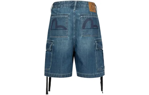 EVISU Denim Shorts Men's Denim Blue Moderate