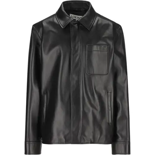 LOEWE Relaxed Fit Leather Overshirt