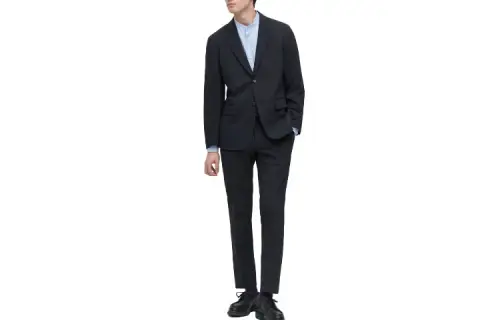 UNIQLO Suit Pants Men's Navy Blue