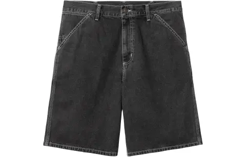 Carhartt WIP SS24 Simple Short Denim Shorts Unisex Black