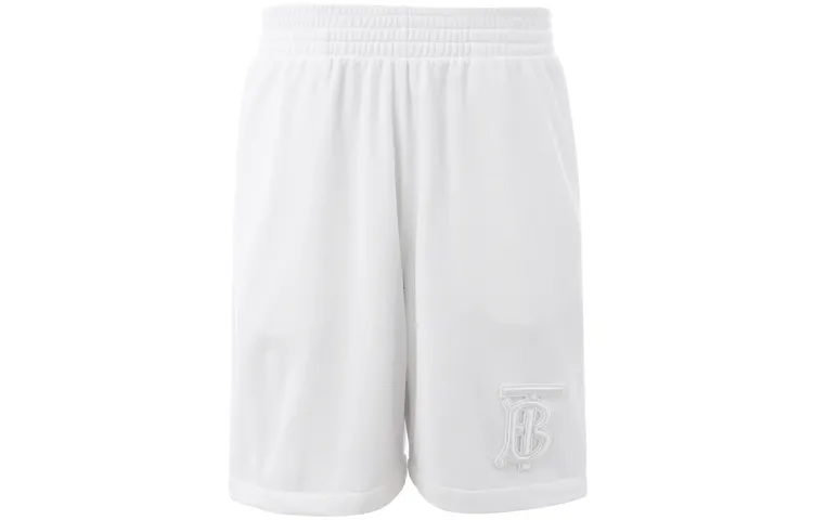 Burberry Casual Shorts Men's White Moderate