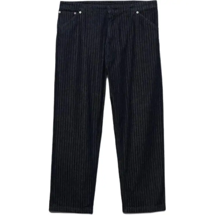 PRADA Enamel Triangle Logo Tapered Leg Trousers