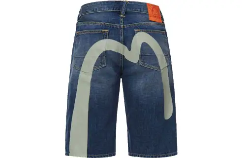 EVISU Denim Shorts Men's Blue Moderate