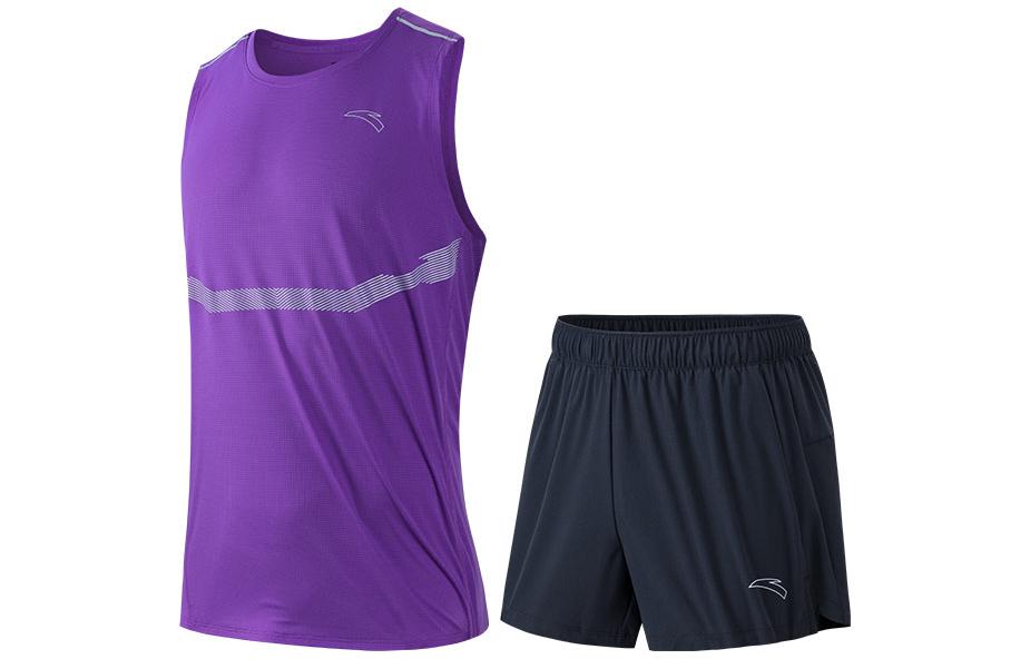Anta Casual Sportswear Men’s Ocean Purple+Black