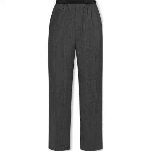 Balenciaga Checked Straight Leg Trousers