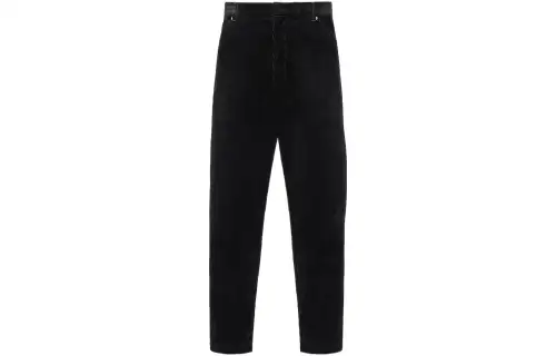 PRADA Casual Pants Men's Black Moderate Straight Fit Pants