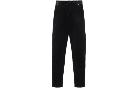 PRADA Casual Pants Men's Black Moderate Straight Fit Pants