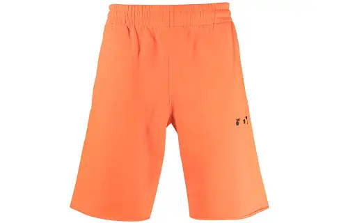 OFF-WHITE logo-print track shorts