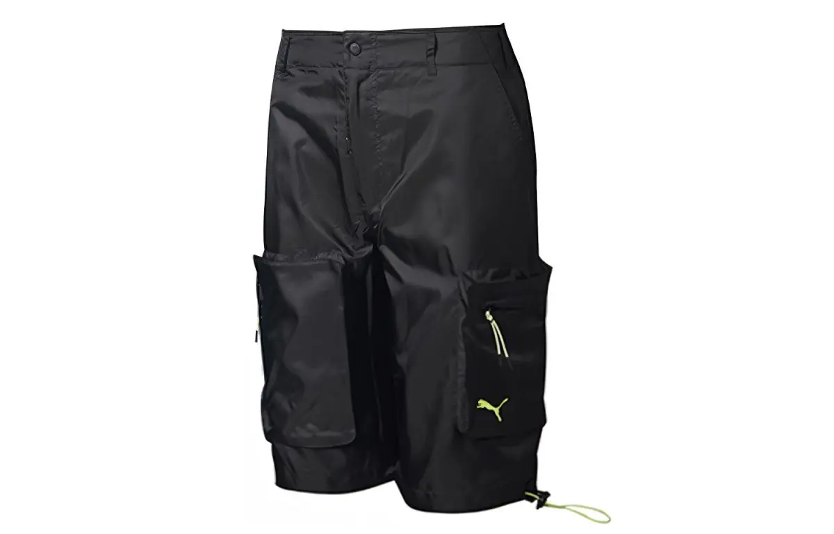 PUMA Casual Shorts Men's Black Moderate Straight Fit Pants