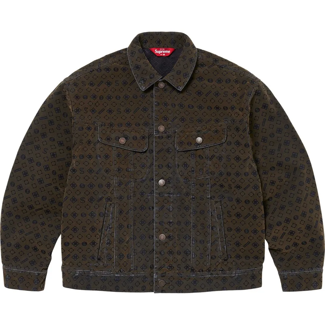 Supreme flocked denim jacket