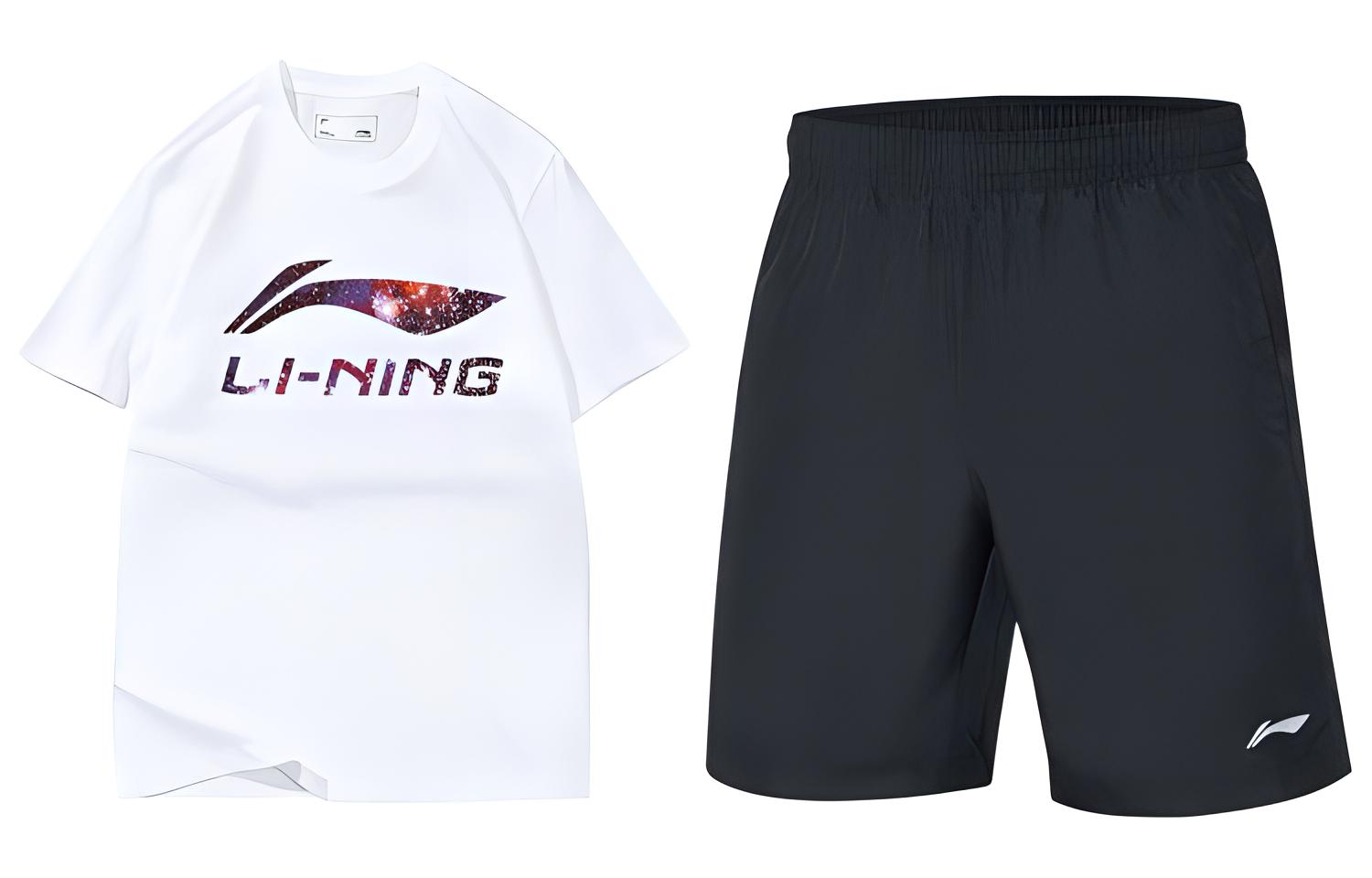 Li Ning Casual Sportswear Unisex Crew Neck Moderate