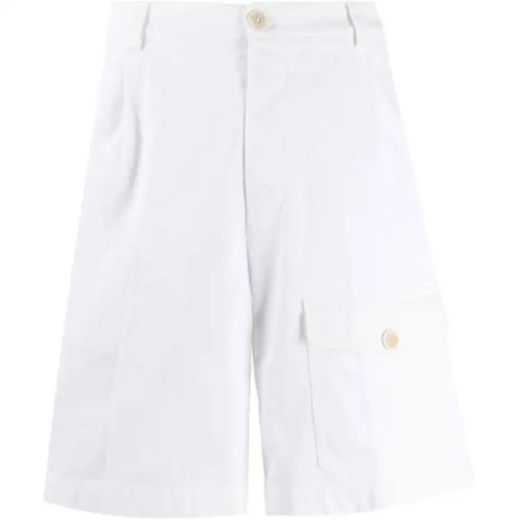 PRADA Cargo Shorts Men's White Moderate